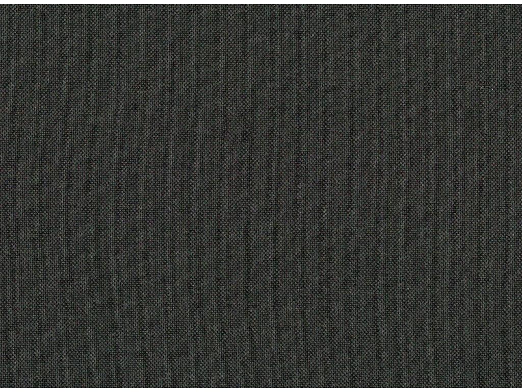 Meubiana 275cm Right-Hand Corner Convertible Sofa in Black Fabric and Faux Leather