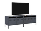 Anthracite TV stand, 135x39x43.5 cm, cold-rolled steel
