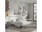 Laviecasa - 140x200cm White Powder-Coated Metal Cot BUVY45012