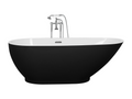 Laviecasa freestanding bathtub 173 cm x 82 cm Black/white LRPP18937