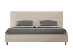 Laviecasa size 180x200 upholstered bed without slatted base, sand microfiber, Laviecasa VJDY86772