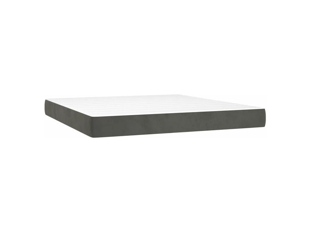 Laviecasa bed base with mattress and LED lighting, Dark Grey, 160x200 cm, AENV83383