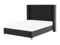 Laviecasa Velvet Bed with Slatted Base 160x200 cm Black NMYB21825