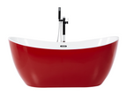 Laviecasa 160cm x 76cm Freestanding Bathtub, Red HCKK68162
