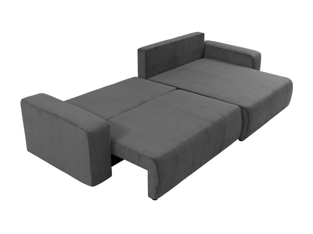 Meubiana 108 Corner Sofa, Blue, Sleeping Function, Bed Box, 274x145x82cm