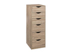 6-Drawer 100cm Natural Office Pedestal RCMM10206