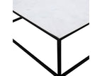 Laviecasa - Square coffee table in white marble and metal 100x100cm - White DHBG39238