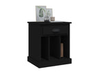 Black bedside table 43x36x50 cm MSMK23519