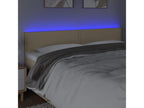 Cream LED Headboard 200x5x78/88 cm Fabric FZMW17193
