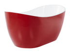 Laviecasa 160cm x 76cm Freestanding Bathtub, Red HCKK68162