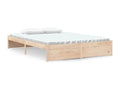 Solid wood bed frame 140x190 cm