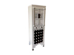 White wooden bottle cabinet 55x45x170h