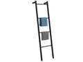 Laviecasa towel ladder with 4 black lacquered metal rungs ROEA83084