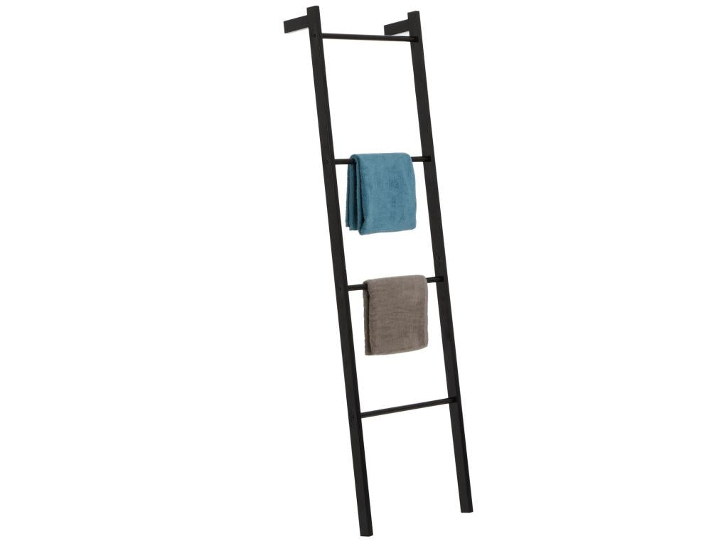 Laviecasa towel ladder with 4 black lacquered metal rungs ROEA83084