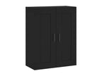 Highboard, Black, 69.5x34x180 cm, Engineered Wood, MGAW00884