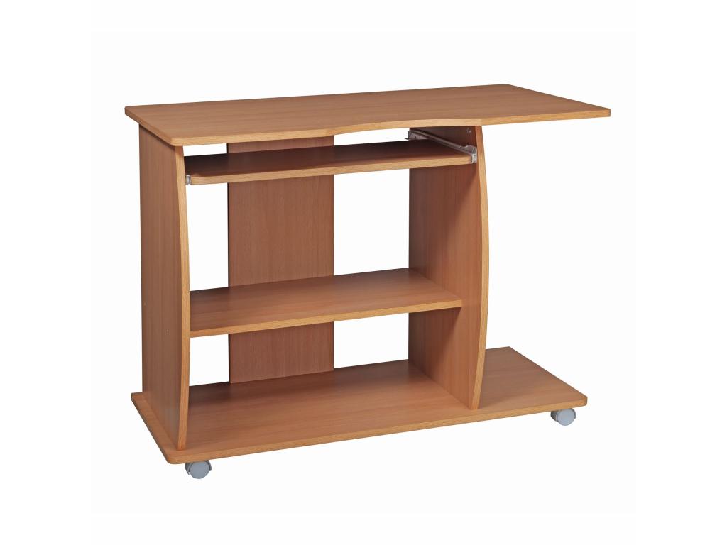 Office table 90x71x50cm Beech PC Table Computer table with shelves IGVU25669