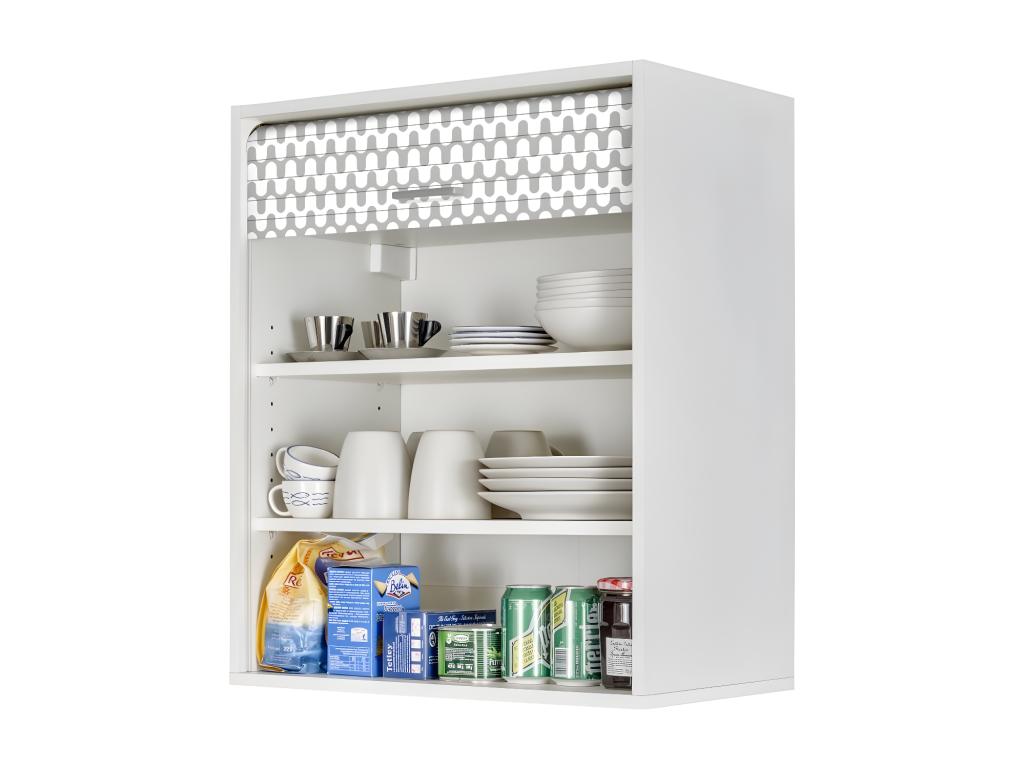 Kitchen storage unit L White/Wave grey - Laviecasa EYXY12243