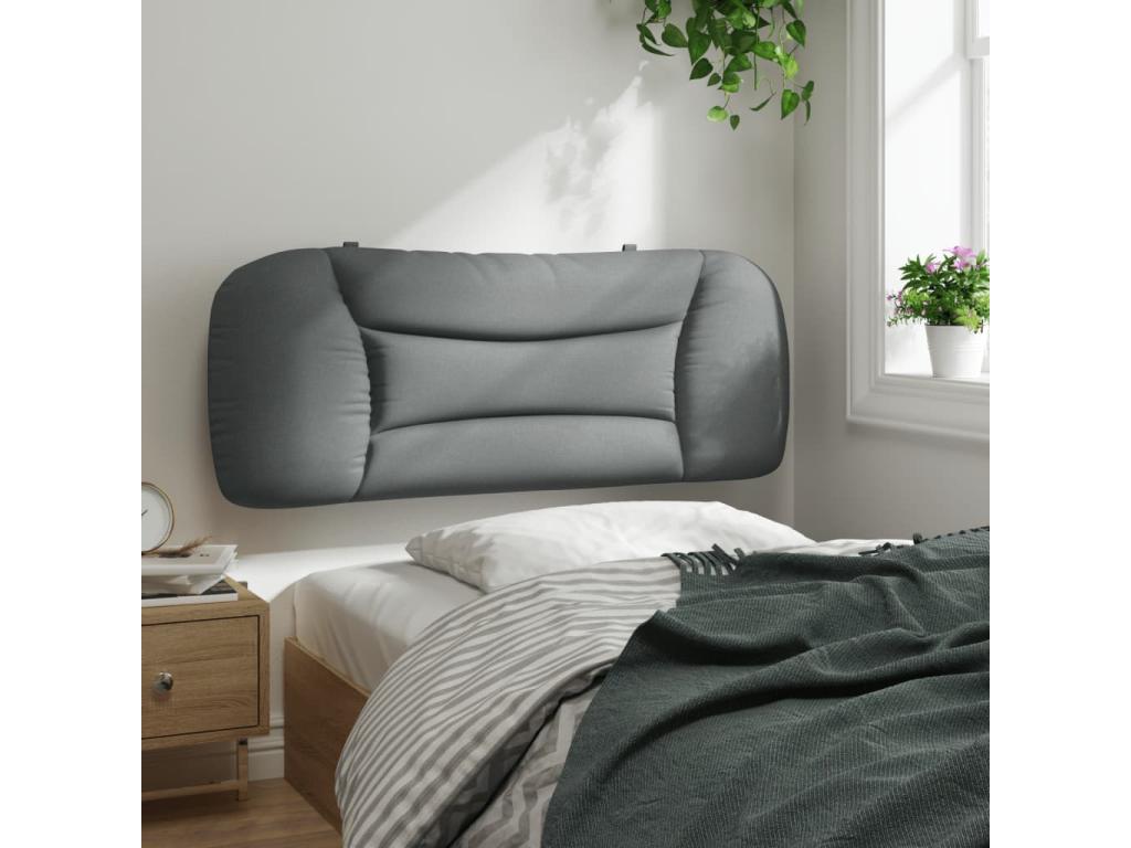 Light grey headboard cushion 100 cm fabric