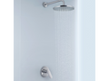 Meubiana 2-outlet concealed tap face without diverter, polished chrome finish