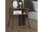 Meubiana bedside table, walnut finish - 45x30x59cm
