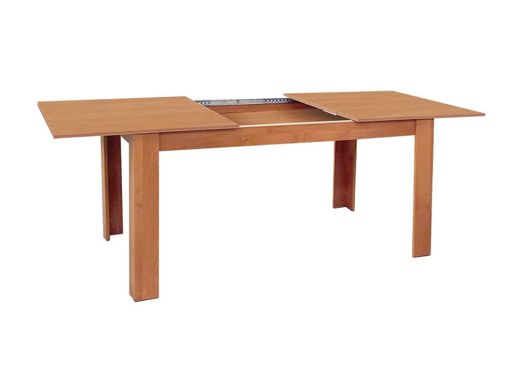 Extendable dining table in cherry finish - W- 141-191 x D- 81 cm SUUT61792