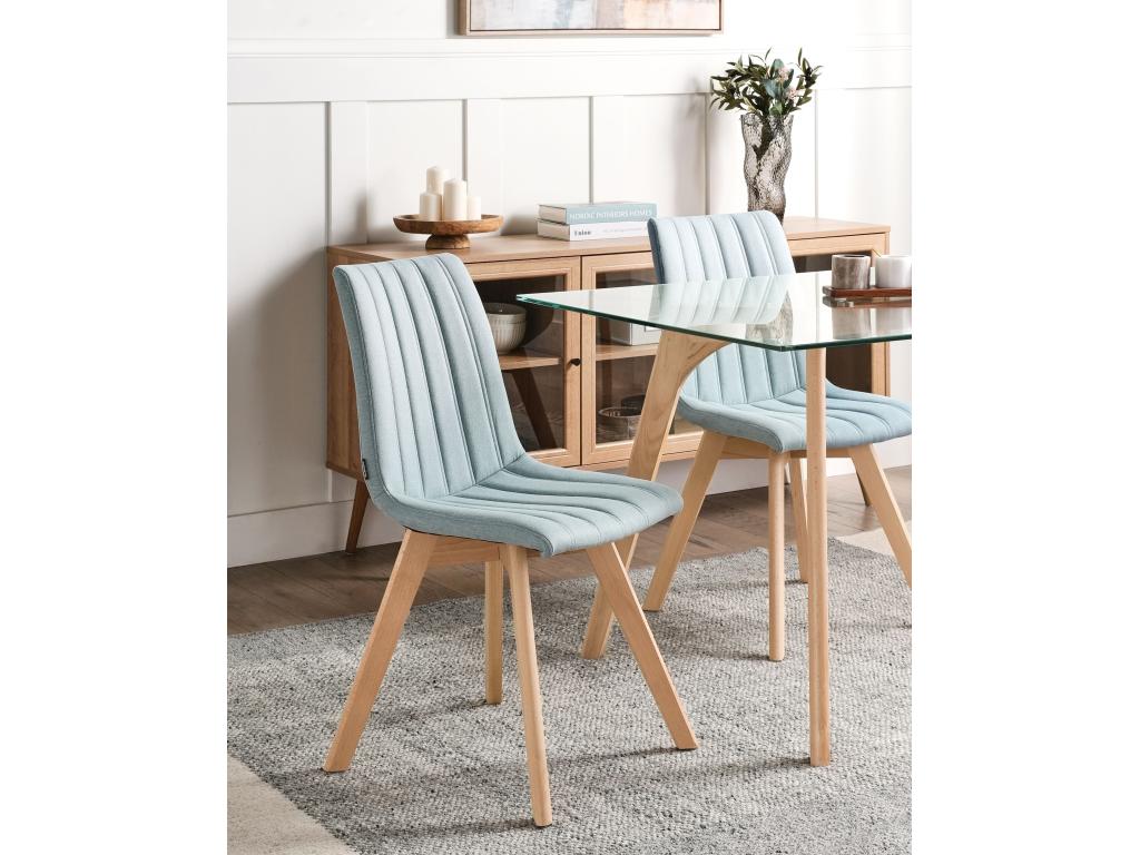 Set of 2 Laviecasa dining chairs, light blue, OTTC29330