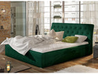 Venizia Upholstered Velvet Bed - Spinach Green - 160x200 - Storage Version USWZ01462