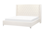 Laviecasa Velvet Bed with Slatted Base 180x200 cm Off-White OBGO70469