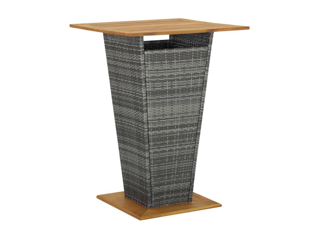 5-Piece Garden Bar Set, Grey GFJJ77127