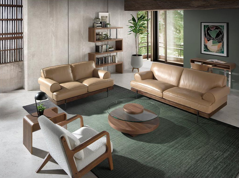 Meubiana 5100 White Fabric Armchair