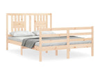 Bed frame with headboard 120x200 solid wood
