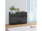 Glossy black sideboard 107x35x80.5 cm UZOP70672