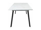 Extendable Dining Table 160cm White / Black OONI72197