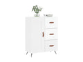 High-gloss white sideboard, 69.5x34x90 cm, engineered wood, PLVY78617
