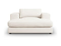 Meubiana - Trendy chaise longue in white structured fabric - 156x140x72cm