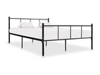 Black Metal Bed Frame 140x200 cm