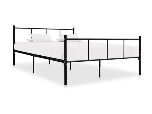 Black Metal Bed Frame 140x200 cm