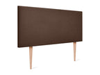 Meubiana Aqualine Smooth Fabric Headboard 105x105cm with Legs for 105cm Beds - Brown