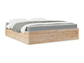 Bed with mattress 180x200 cm solid pine wood