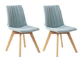 Set of 2 Laviecasa dining chairs, light blue, OTTC29330