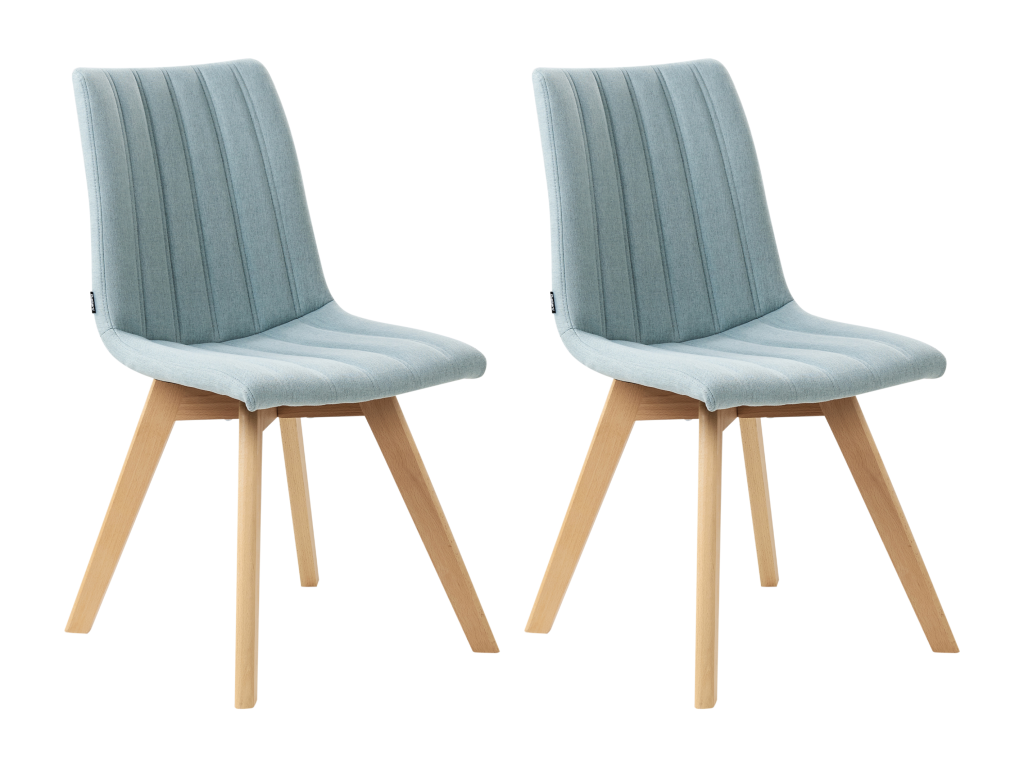 Set of 2 Laviecasa dining chairs, light blue, OTTC29330