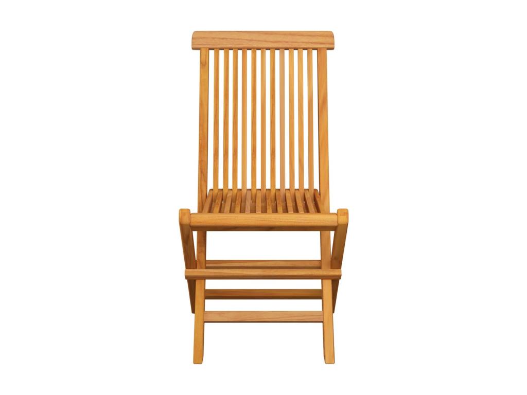 Garden chairs with beige cushions, 8 pieces, solid teak wood