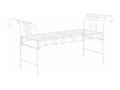 Vintage white metal garden bench 147x46x70 cm 03 0006443 DNUL60406