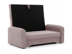 Small, original convertible sofa in pink Meubiana fabric, 155cm