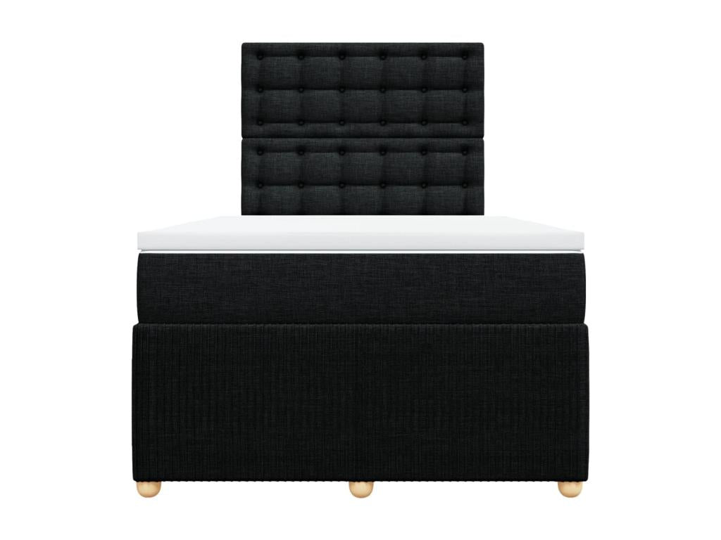 Laviecasa bed base with black mattress 120x190 cm fabric HXOA49881