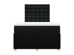 Laviecasa bed base with black mattress 120x190 cm fabric HXOA49881