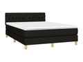 Laviecasa bed base with LED mattress, black, 140x190 cm, fabric, VQCO77814