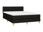 Laviecasa bed base with LED mattress, black, 140x190 cm, fabric, VQCO77814