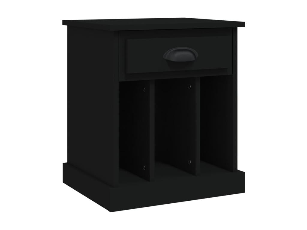 Black bedside table 43x36x50 cm MSMK23519