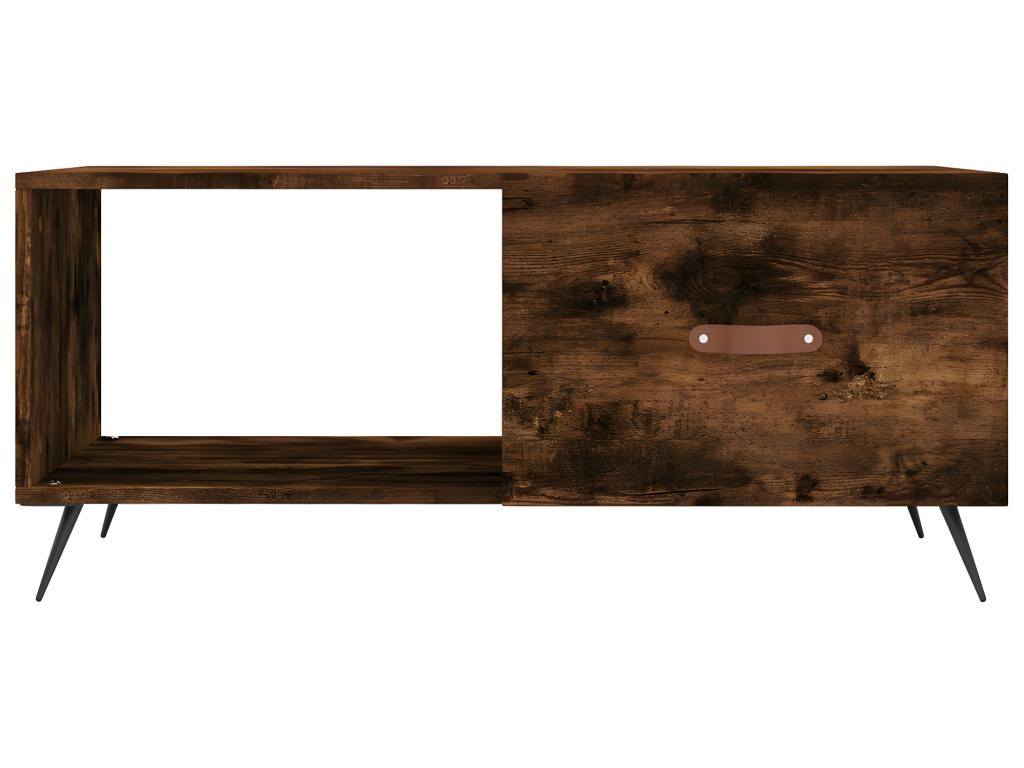 Smoked oak coffee table 90x50x40 cm engineered wood IFSH79476